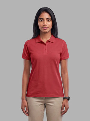 Promo Thread 240 GSM Cotton Polo T-Shirts for Women Soft Touch Premium Wear