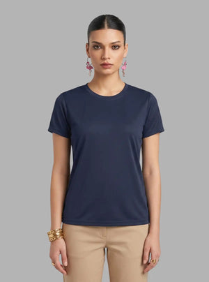 Promo Thread Dri Fit Round Neck 110 GSM Polyester T-Shirts for Women