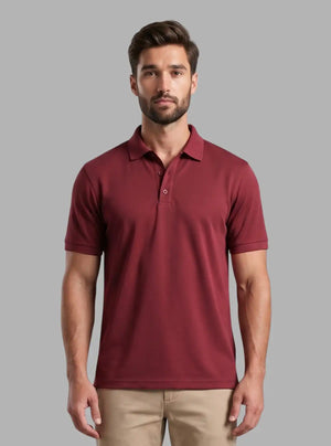 Promo Thread 240 GSM Cotton Polo T-Shirts for Men | Premium Regular Fit Cotton Polo