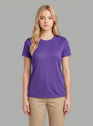 Promo Thread Saleena Dri Fit Round Neck 160 GSM Polyester T-Shirts for Women