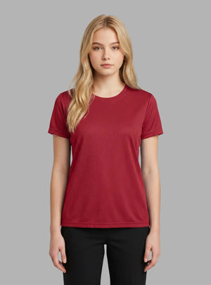 Promo Thread Saleena Dri Fit Round Neck 160 GSM Polyester T-Shirts for Women