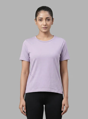 Promo Thread 180 GSM Cotton Round Neck T-Shirts for Women | Soft Regular Fit Tee