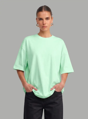 Promo Thread 220 GSM Cotton Oversized T-Shirts for Women | Premium Soft Fit Tee