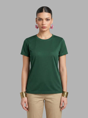 Promo Thread Dri Fit Round Neck 110 GSM Polyester T-Shirts for Women