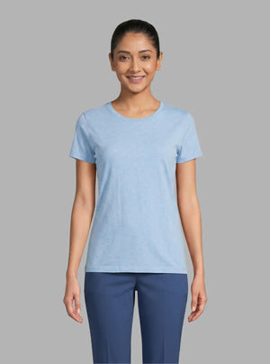 Promo Thread 180 GSM Cotton Round Neck T-Shirts for Women | Soft Regular Fit Tee