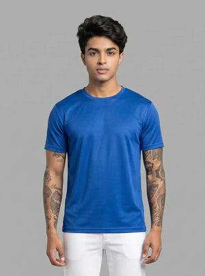 Promo Thread Dri Fit Polyester 110 GSM Round Neck T-Shirt for Men