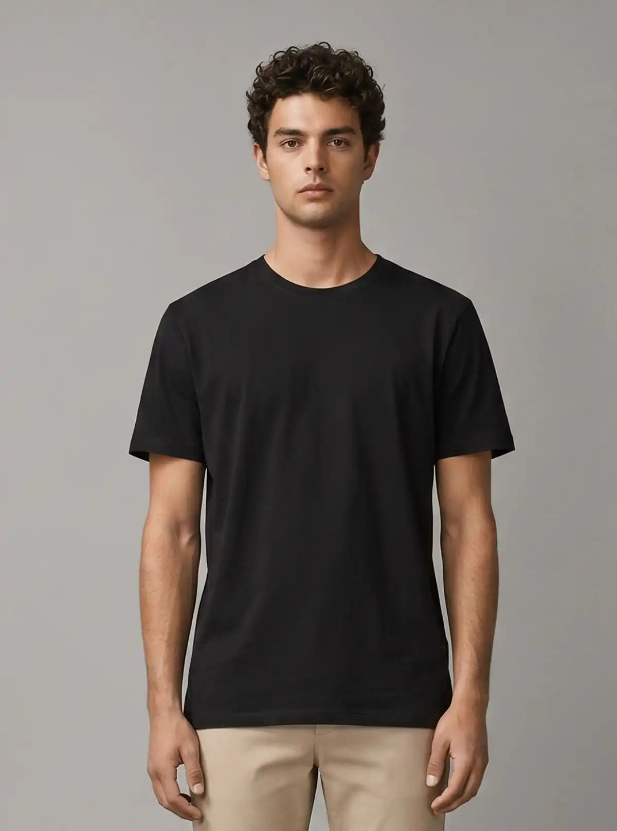Promo Thread 180 GSM Cotton Round Neck T-Shirts for Men | Regular Fit Soft Cotton Tee