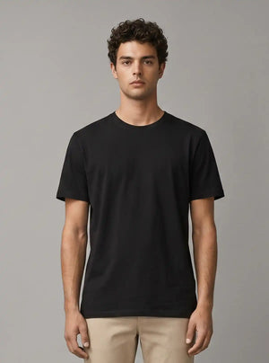 Promo Thread 180 GSM Cotton Round Neck T-Shirts for Men | Regular Fit Soft Cotton Tee