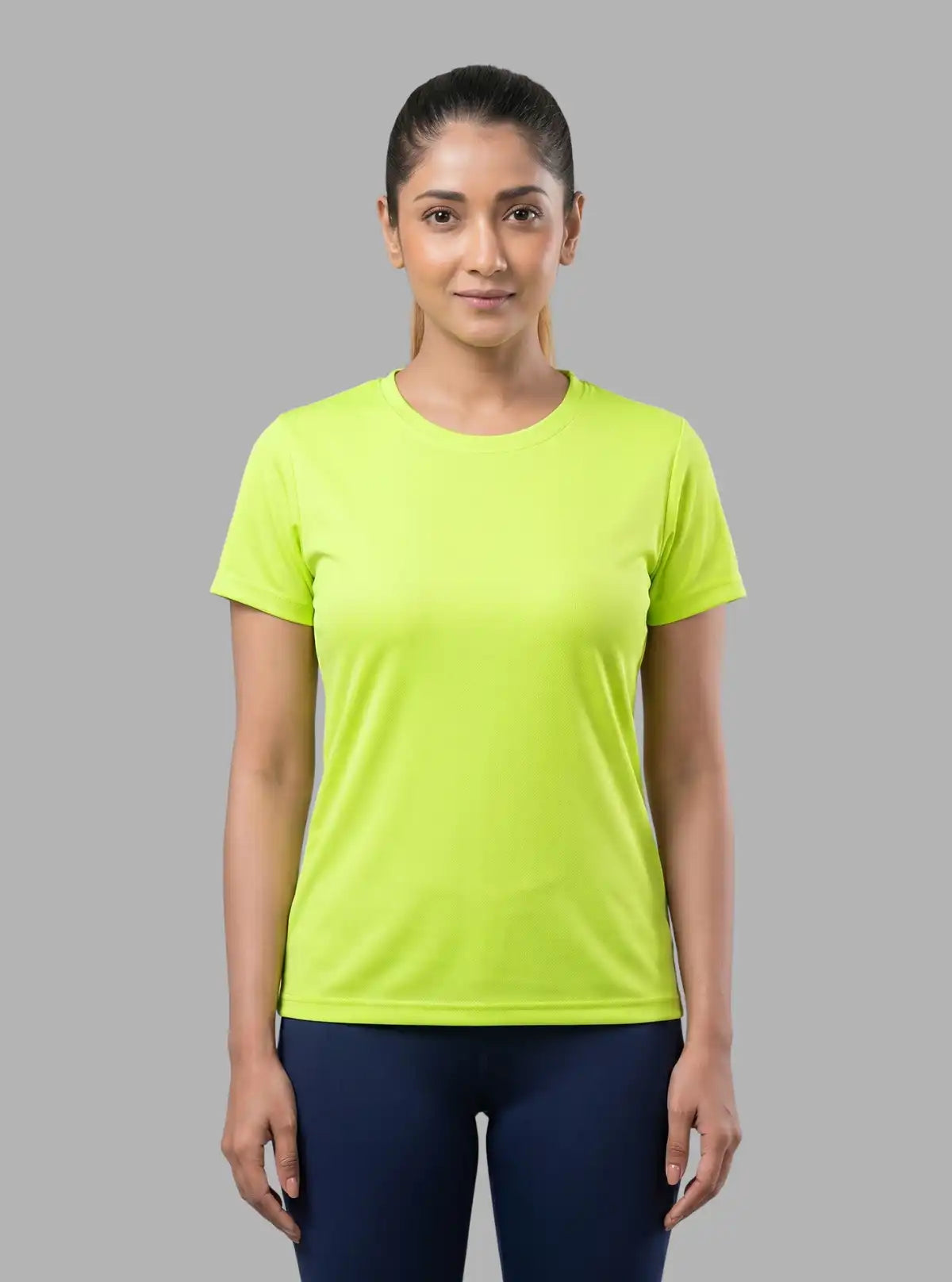 Promo Thread 180 GSM Cotton Round Neck T-Shirts for Women | Soft Regular Fit Tee