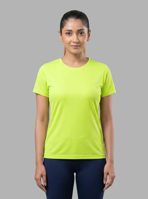 Promo Thread 180 GSM Cotton Round Neck T-Shirts for Women | Soft Regular Fit Tee