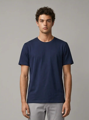 Promo Thread 180 GSM Cotton Round Neck T-Shirts for Men | Regular Fit Soft Cotton Tee