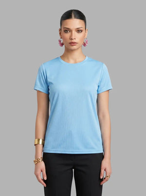 Promo Thread Dri Fit Round Neck 110 GSM Polyester T-Shirts for Women