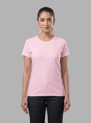 Promo Thread 180 GSM Cotton Round Neck T-Shirts for Women | Soft Regular Fit Tee