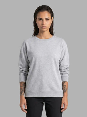 Promo Thread 320 GSM Fleece Cotton Round Neck Sweatshirt for Women