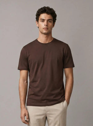 Promo Thread 180 GSM Cotton Round Neck T-Shirts for Men | Regular Fit Soft Cotton Tee