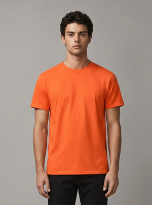 Promo Thread 180 GSM Cotton Round Neck T-Shirts for Men | Regular Fit Soft Cotton Tee