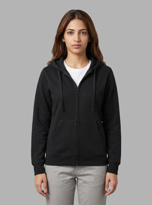 Promo Thread 320 GSM Fleece Cotton Zipper Hoodies for Women