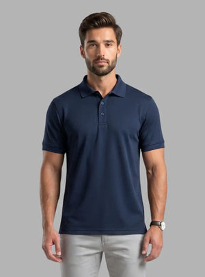 Promo Thread 240 GSM Cotton Polo T-Shirts for Men | Premium Regular Fit Cotton Polo