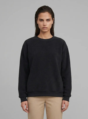 Promo Thread 320 GSM Fleece Cotton Round Neck Sweatshirt for Women