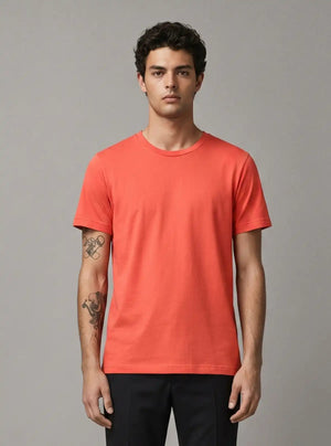 Promo Thread 180 GSM Cotton Round Neck T-Shirts for Men | Regular Fit Soft Cotton Tee