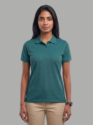 Promo Thread 240 GSM Cotton Polo T-Shirts for Women Soft Touch Premium Wear