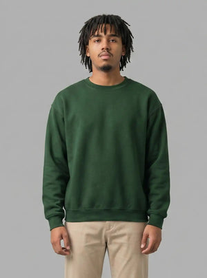 Promo Thread 320 GSM Fleece Cotton Round Neck Sweatshirt for Men