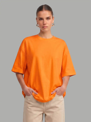 Promo Thread 220 GSM Cotton Oversized T-Shirts for Women | Premium Soft Fit Tee