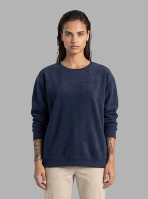 Promo Thread 320 GSM Fleece Cotton Round Neck Sweatshirt for Women