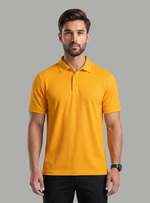 Promo Thread 240 GSM Cotton Pique Polo T-Shirts for Men | Premium Regular Fit Cotton Polo