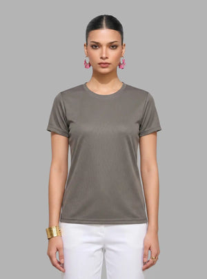 Promo Thread Dri Fit Round Neck 110 GSM Polyester T-Shirts for Women