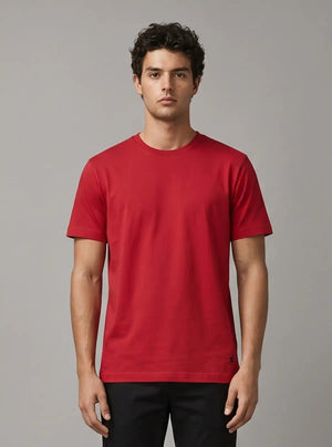 Promo Thread 180 GSM Cotton Round Neck T-Shirts for Men | Regular Fit Soft Cotton Tee