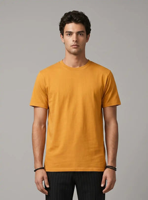 Promo Thread 180 GSM Cotton Round Neck T-Shirts for Men | Regular Fit Soft Cotton Tee