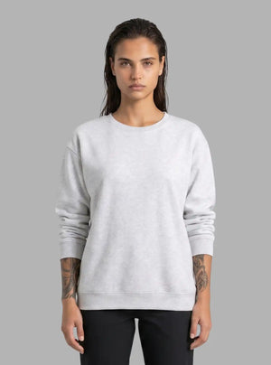 Promo Thread 320 GSM Fleece Cotton Round Neck Sweatshirt for Women