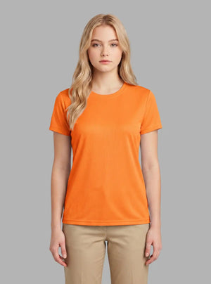 Promo Thread Saleena Dri Fit Round Neck 160 GSM Polyester T-Shirts for Women