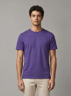 Promo Thread 180 GSM Cotton Round Neck T-Shirts for Men | Regular Fit Soft Cotton Tee