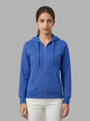 Promo Thread 320 GSM Fleece Cotton Zipper Hoodies for Women