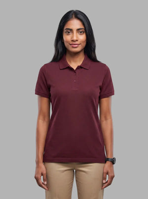 Promo Thread 240 GSM Cotton Polo T-Shirts for Women Soft Touch Premium Wear