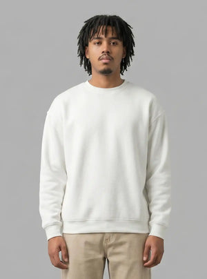 Promo Thread 320 GSM Fleece Cotton Round Neck Sweatshirt for Men