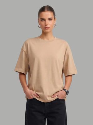 Promo Thread 220 GSM Cotton Oversized T-Shirts for Women | Premium Soft Fit Tee