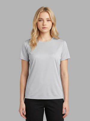 Promo Thread Saleena Dri Fit Round Neck 160 GSM Polyester T-Shirts for Women