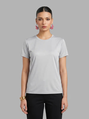 Promo Thread Dri Fit Round Neck 110 GSM Polyester T-Shirts for Women