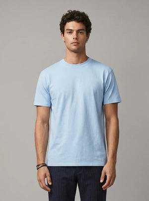 Promo Thread 180 GSM Cotton Round Neck T-Shirts for Men | Regular Fit Soft Cotton Tee