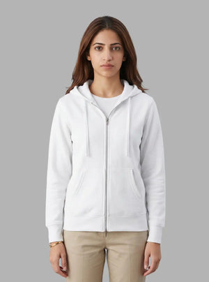 Promo Thread 320 GSM Fleece Cotton Zipper Hoodies for Women