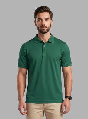 Promo Thread 240 GSM Cotton Polo T-Shirts for Men | Premium Regular Fit Cotton Polo