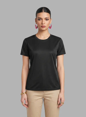 Promo Thread Dri Fit Round Neck 110 GSM Polyester T-Shirts for Women