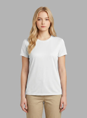Promo Thread Saleena Dri Fit Round Neck 160 GSM Polyester T-Shirts for Women