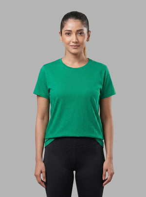 Promo Thread 180 GSM Cotton Round Neck T-Shirts for Women | Soft Regular Fit Tee