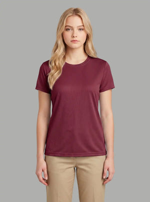 Promo Thread Saleena Dri Fit Round Neck 160 GSM Polyester T-Shirts for Women