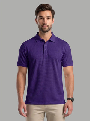 Promo Thread 240 GSM Cotton Pique Polo T-Shirts for Men | Premium Regular Fit Cotton Polo
