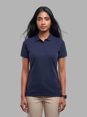 Promo Thread 240 GSM Cotton Polo T-Shirts for Women Soft Touch Premium Wear